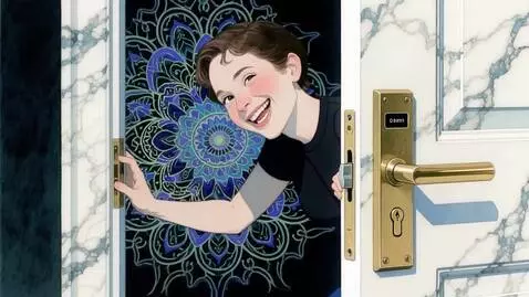 AI Video from prompt: Person's greatest joys emerge, as the open a doo