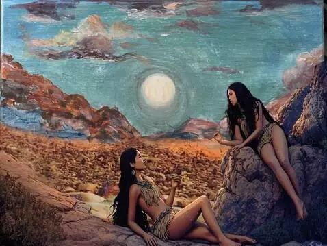 AI Video from prompt: 2  Native American girls  enjoy a conversation a