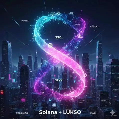 AI Video from prompt: Make it live quite solana graphic and lukso netw