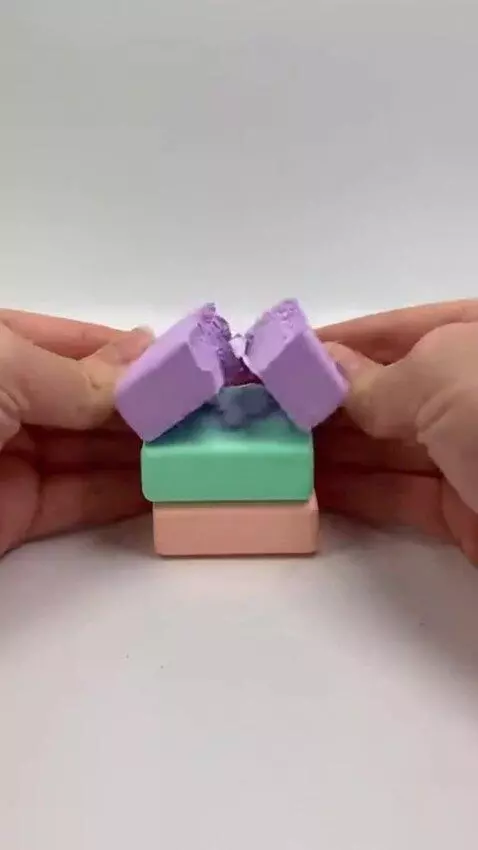 AI Video from prompt: Generate an ASMR crushing video concept where so