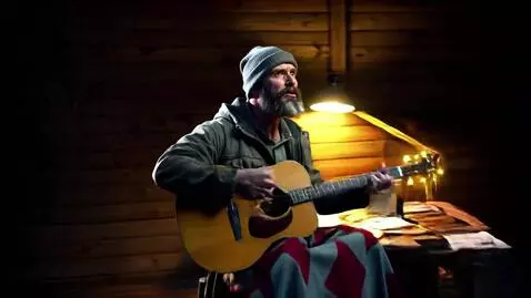 AI Video from prompt: Close-up of a man's intense, expressive face in 