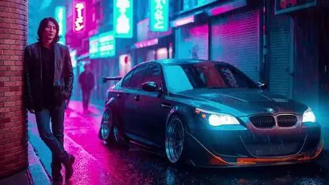 AI Video from prompt: A cinematic shot in the style of "The Fast and t