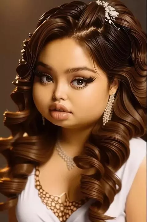 AI Video from prompt: A woman poses from various angles, quickly chang