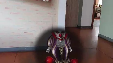 AI Video from prompt: the cat turns into an evil clown