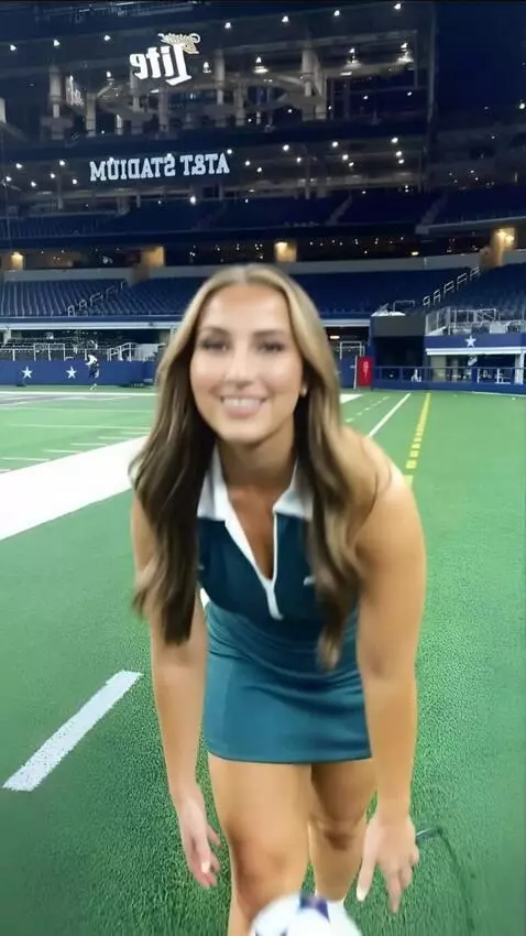 AI Video from prompt: a female soccer player kicks the ball into the f