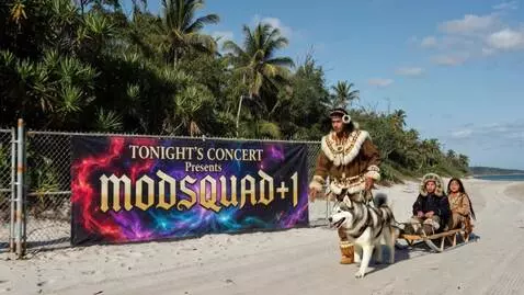 AI Video from prompt: Male Jogging with his dog on the beach while  pu