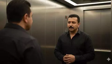 AI Video from prompt: “Ultra-realistic cinematic portrait of a confide