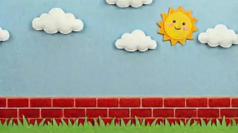 AI Video from prompt: Sun is shining happily, the clouds moving gently