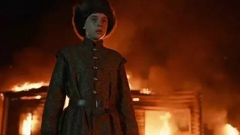 AI Video from prompt: Cinematic historical science fiction dramatic fe