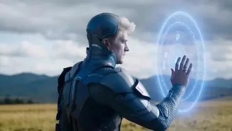 AI Video from prompt: The armor covers him completely