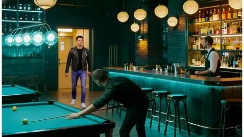 AI Video from prompt: The camera does not move or change its angle. A 