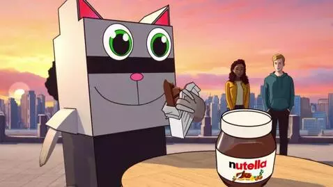 AI Video from prompt: It cuts into A City In a SunSet And My Image Cha