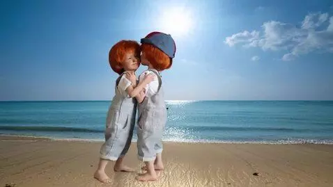 AI Video from prompt: Two boys fight,step each others feet