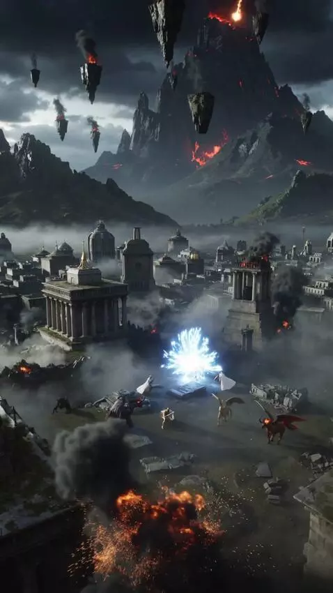 AI Video from prompt: Armageddon, the final battle between the forces 