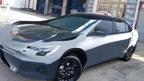 AI Video from prompt: Make my car look like it's film taxi