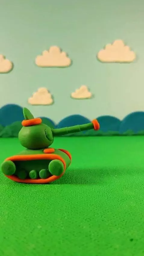 AI Video from prompt: A stop-motion animation video in the style of co