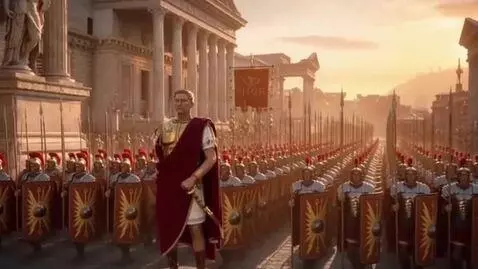 AI Video from prompt: Cinematic depiction of the rise of the Roman Emp