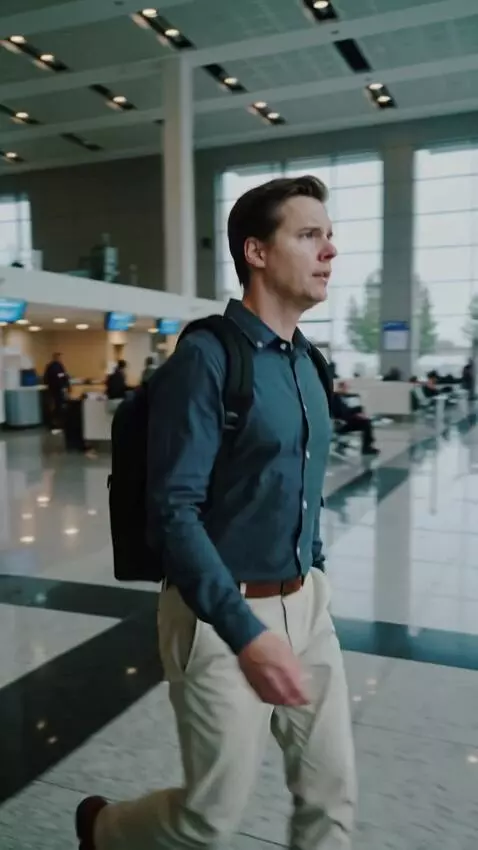 AI Video from prompt: generate a video of a person losing a suitcase a