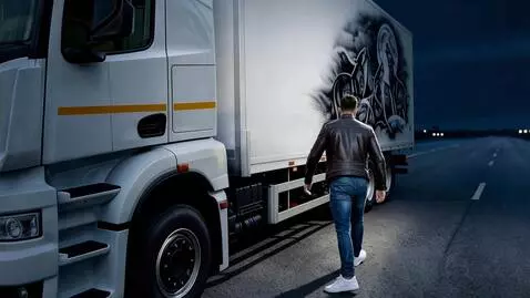 AI Video from prompt: The man turns his back to the camera and walks i