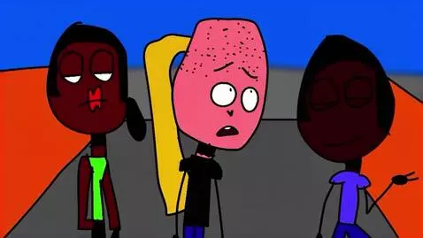 AI Video from prompt: Woman on the left and man on the right argue and