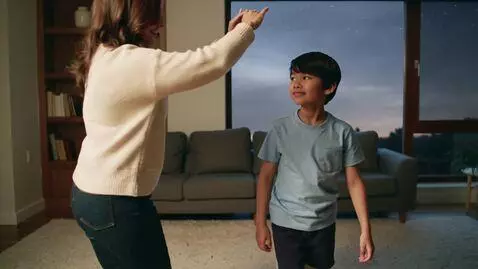 AI Video from prompt: mom son dance
