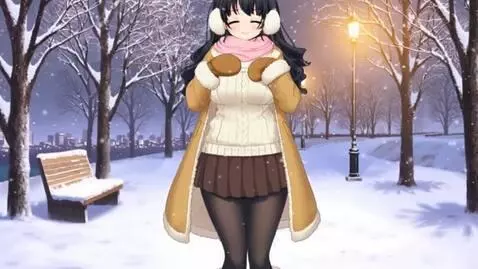 AI Video from prompt: Anime girl inflating her  thighs and thighs are 