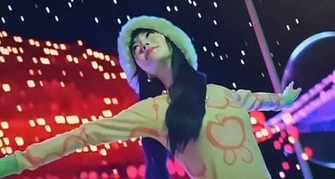 AI Video from prompt: A woman gently lifts off into the sky, travels b