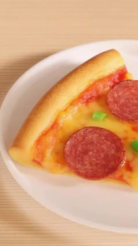 AI Video from prompt: The Last Slice 🍕  0–2s: A single slice of pizza.