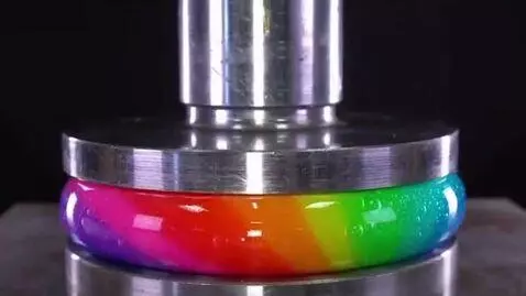 AI Video from prompt: Ultra realistic industrial hydraulic press slowl