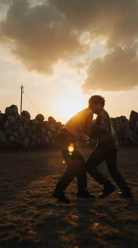 AI Video from prompt: The boys are shouting and fighting.