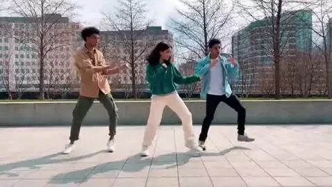 AI Video from prompt: A,b,c dancing