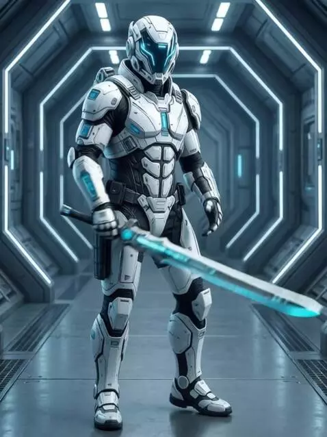 AI Video from prompt: Begins to fence with a sword