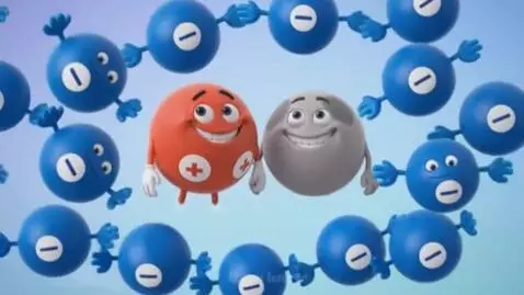 AI Video from prompt: to the gray and red circle from different sides 