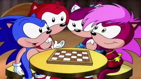 AI Video from prompt: Sonic the Hedgehog and Amy Rose the Hedgehog are