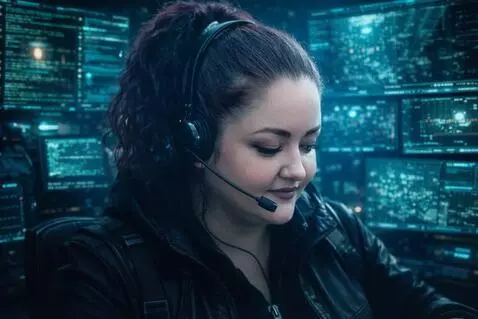 AI Video from prompt: The hacker types rapidly on the keyboard, code s