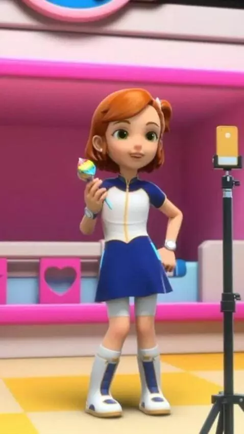 AI Video from prompt: She makes various fashion model poses.