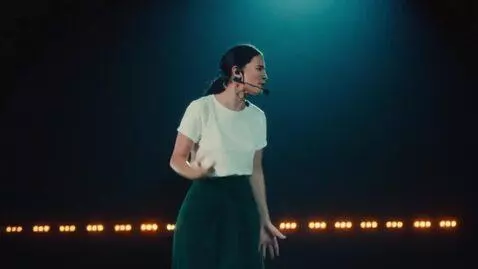 AI Video from prompt: Georgian 30 years old in a skirt and T-shirt on 