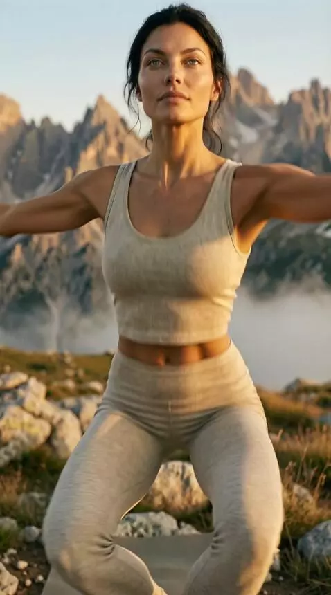 AI Video from prompt: Keep the same female character. Realistic face. 