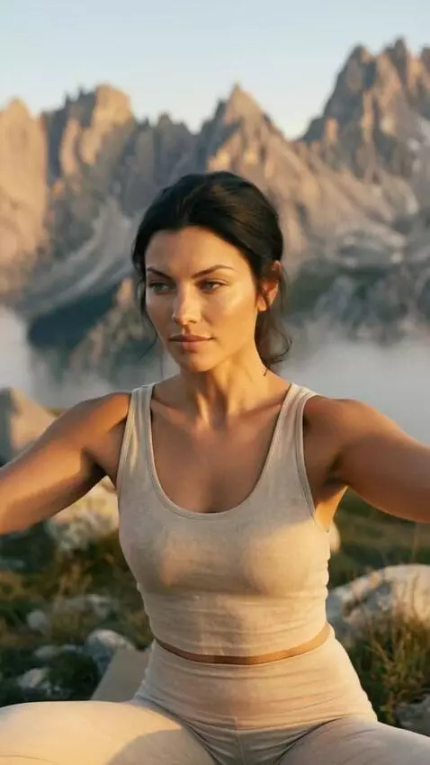 AI Video from prompt: Keep the same female character. Realistic face. 