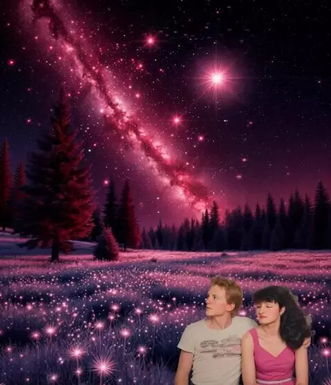 AI Video from prompt: They are presented, they turn and look at the st