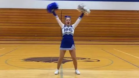 AI Video from prompt: Cheer leader