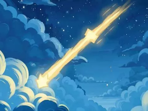 AI Video from prompt: A star is falling in to the forest