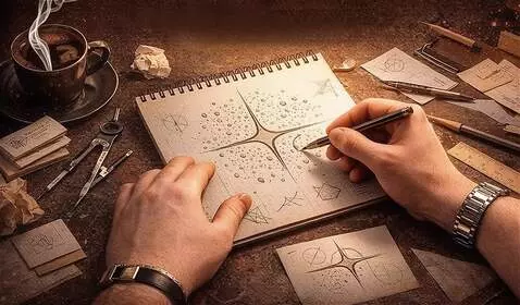 AI Video from prompt: Hyper-macro cinematic top-down shot, extreme clo