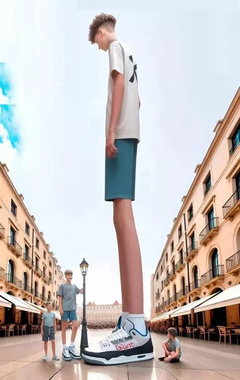 AI Video from prompt: The tallest boy steps back a little, turns aroun
