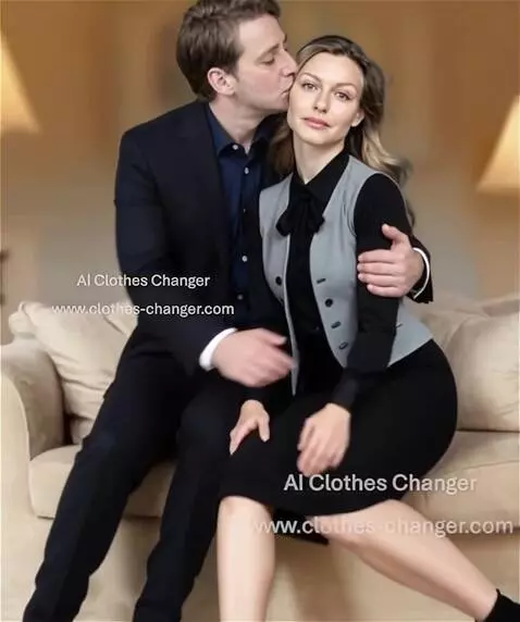 AI Video from prompt: 1. A man hugs a woman tightly and kisses her for