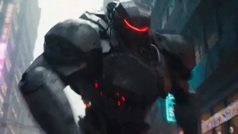 AI Video from prompt: Cyberpunk anime, girl in cool power armor, inten