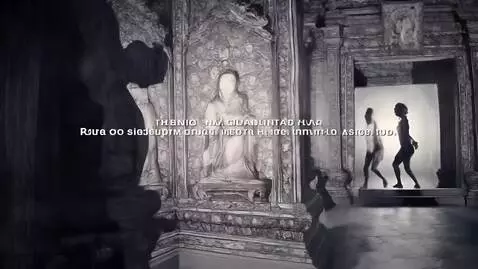 AI Video from prompt: Setting : Buddhist Temple  Weirdcore: Horror mov