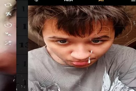 AI Video from prompt: rainbow liquid flows from the mouth and ears