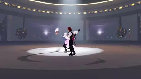 AI Video from prompt: An anime character fighting with another anime c