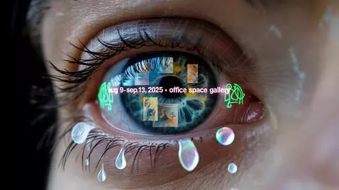 AI Video from prompt: A photograph showcases a close-up of a human eye